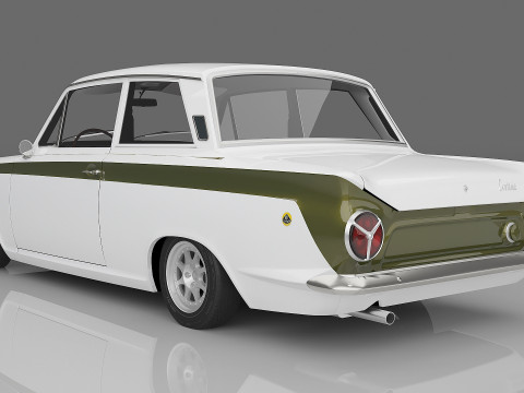 1966 Lotus Cortina Model 3D