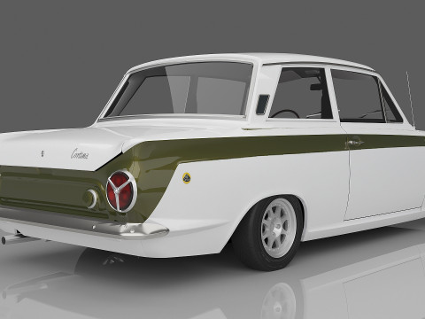 1966 Lotus Cortina Model 3D