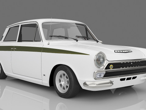 1966 Lotus Cortina Model 3D
