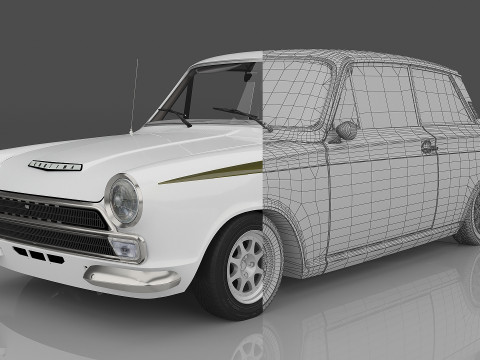 1966 Lotus Cortina Model 3D