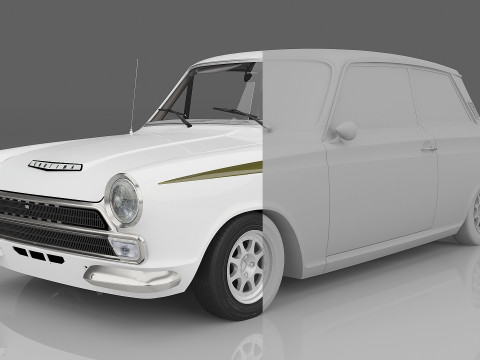 1966 Lotus Cortina Model 3D