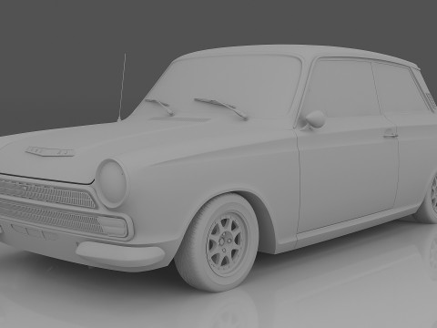 1966 Lotus Cortina Model 3D