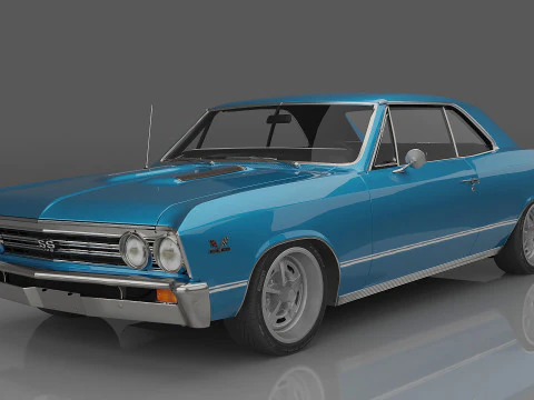 1967 雪佛兰雪佛兰 SS-396 3D 模型