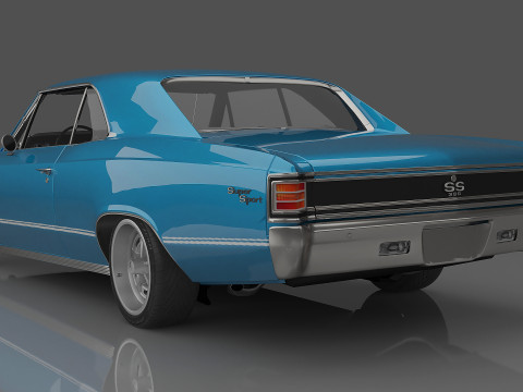 1967 Chevrolet Chevelle SS-396 Modèle 3D
