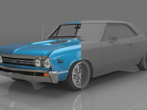 1967 Chevrolet Chevelle SS-396 Modèle 3D