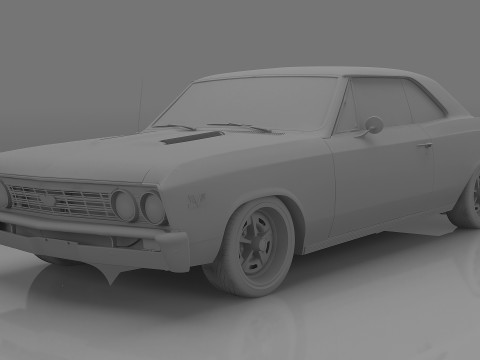 1967 Chevrolet Chevelle SS-396 Modèle 3D