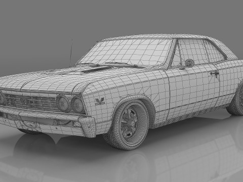 1967 Chevrolet Chevelle SS-396 Modèle 3D