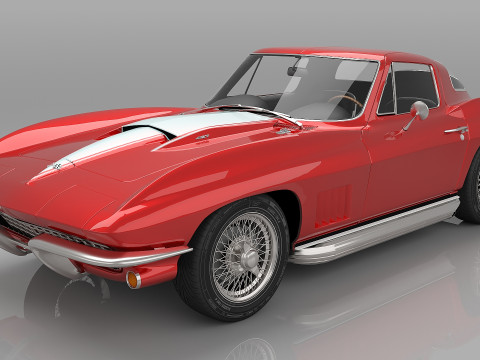 1967 Chevrolet Corvette Sting Ray 427 Model 3D