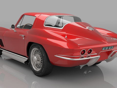1967 Chevrolet Corvette Sting Ray 427 Model 3D