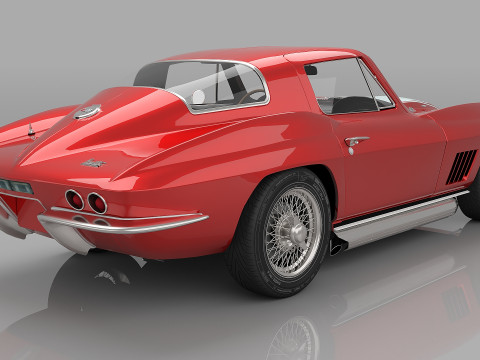 1967 Chevrolet Corvette Sting Ray 427 Model 3D
