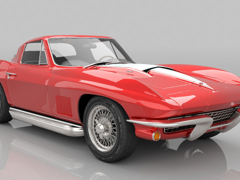 1967 Chevrolet Corvette Sting Ray 427 Model 3D