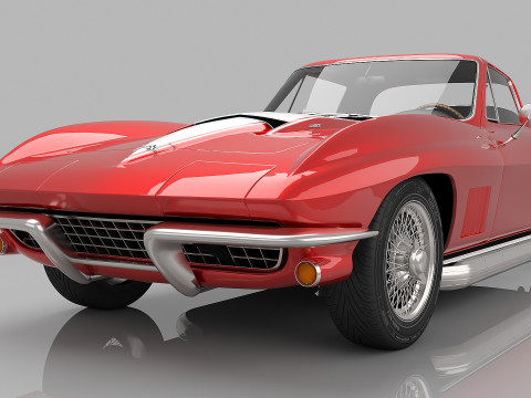 1967 Chevrolet Corvette Sting Ray 427 Model 3D