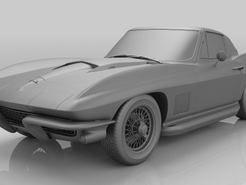 1967 Chevrolet Corvette Sting Ray 427 Model 3D