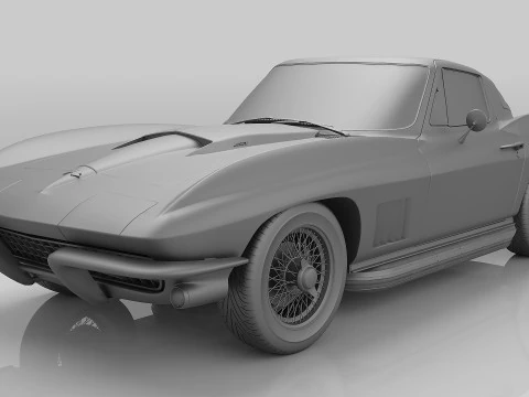 1967 Chevrolet Corvette Sting Ray 427 3D Model