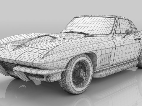 1967 Chevrolet Corvette Sting Ray 427 Model 3D