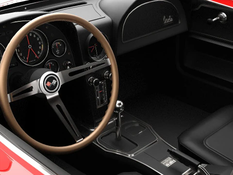 1967 Chevrolet Corvette Sting Ray 427 3D Model