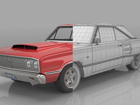 1967 Dodge Coronet 3D मॉडल