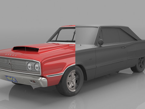 1967 Dodge Coronet 3D मॉडल