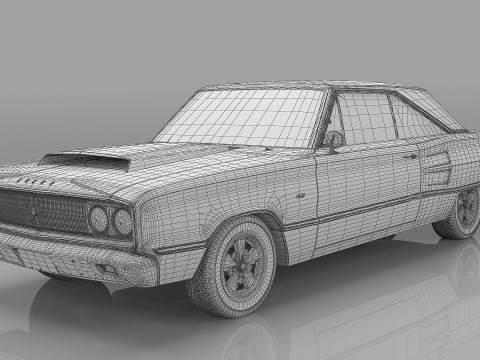 1967 Dodge Coronet 3D मॉडल