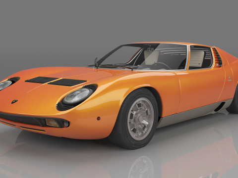 1967 Miura P400 Model 3D