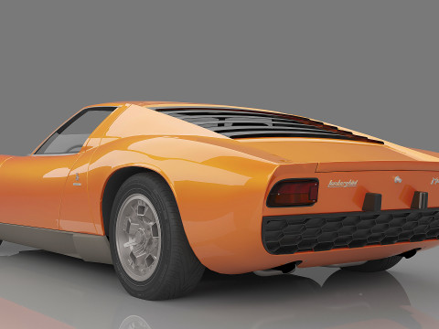 1967 Miura P400 3D Модель