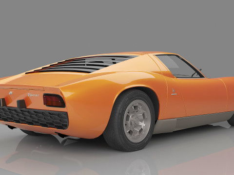 1967 Miura P400 3D Модель