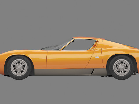1967 Miura P400 3D Модель