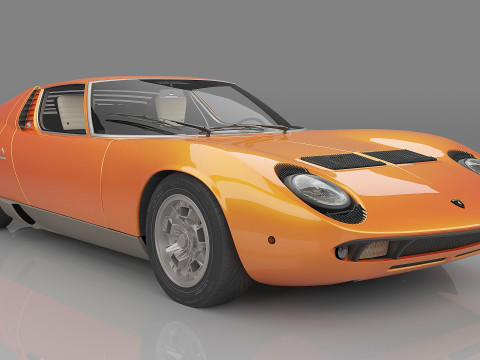 1967 Miura P400 3D Модель
