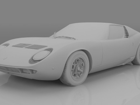 1967 Miura P400 3D Модель