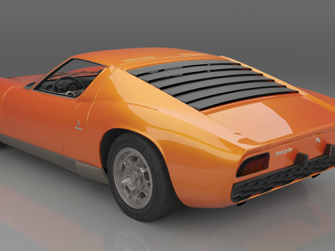 1967 Miura P400 3D Модель