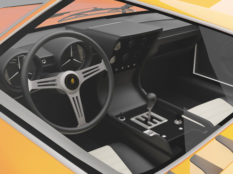 1967 Miura P400 3D Модель
