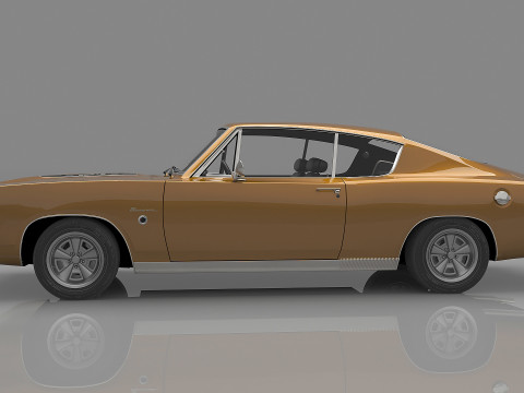 1968 Plymouth Barracuda Formula-S 3D Модель