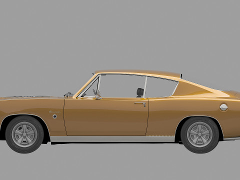 1968 Plymouth Barracuda Formula-S 3D Модель