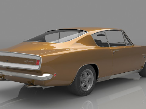 1968 Plymouth Barracuda Formula-S 3D Модель