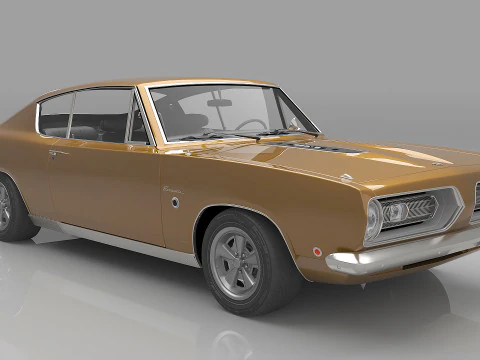 1968 Plymouth Barracuda Formula-S 3D Model
