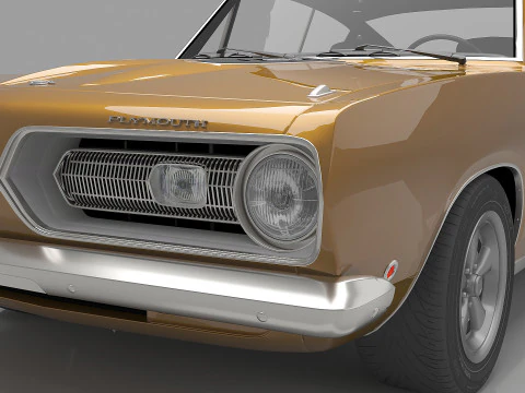 1968 Plymouth Barracuda Formula-S 3D Model