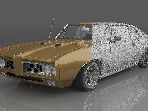 1968 Pontiac GTO Model 3D