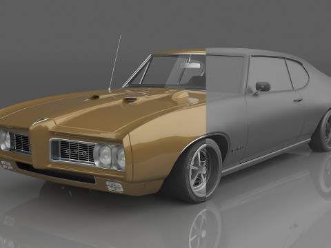 1968 Pontiac GTO Model 3D