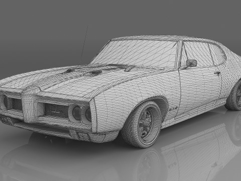 1968 Pontiac GTO Model 3D