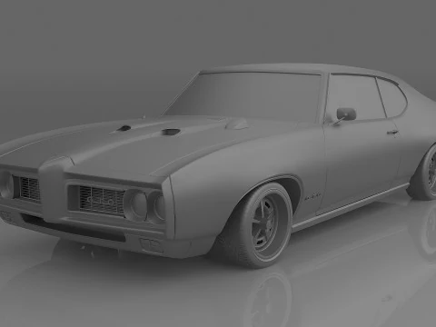 1968 Pontiac GTO 3D Model