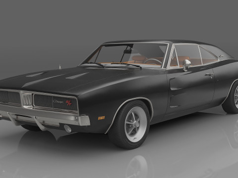 1969 Dodge Charger R-T 3D मॉडल