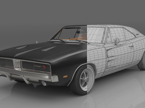 1969 Dodge Charger R-T 3D Model