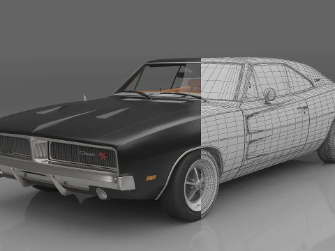 1969 Dodge Charger R-T 3D Model