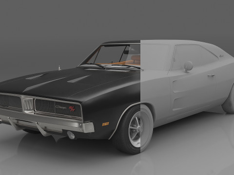 1969 Dodge Charger R-T 3D Model