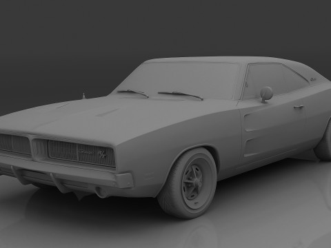 1969 Dodge Charger R-T 3D Model