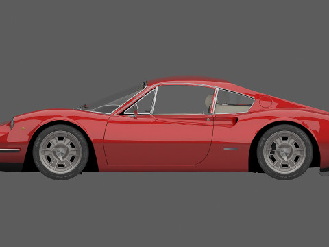 1969 Ferrari Dino 246 GT Modelo 3D