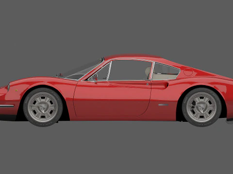 1969 Ferrari Dino 246 GT 3D Model