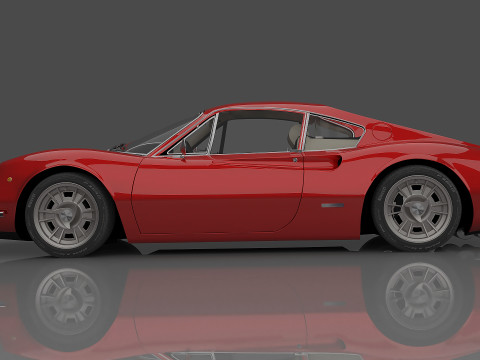 1969 Ferrari Dino 246 GT Modelo 3D