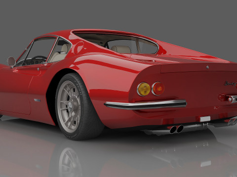 1969 Ferrari Dino 246 GT Modelo 3D