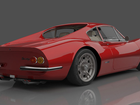 1969 Ferrari Dino 246 GT Modelo 3D